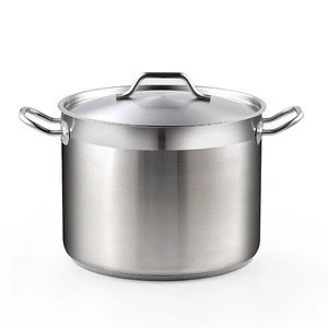 NSF listed Induction 2-100 Liter Stainless Steel Low & High Casserole for Restaurant kitchen