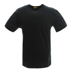 O-neck 100% Cotton Blank Black T Shirt for Sale
