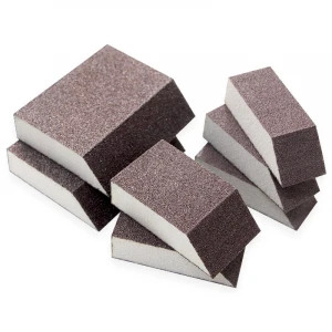 Oblique angle black High Density Foam Abrasive Tool Sponge Sanding Sponge