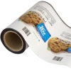 OEM 125 Micron Automatic Plastic Roll Film Food Grade Sachet Packaging Roll Film pet thermal lamination film