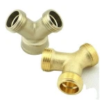 OEM 3/4" Male and Female GH Thread Garden 3 Way Brass Water Pipe Tap Y Shaped Hose Connector