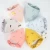 Import OEM High Quality Wholesale Free Sample Custom 100% Organic Cotton Drooling And Teething Silicone Bandana Baby Bibs from China