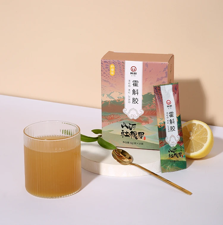 OEM lemon flavour Ejiao Dendrobium Instant Powder new product tea health