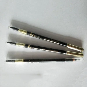 OEM Private Label Waterproof Brow Pencil Double Ended Wooden Eyebrow Pencil With Brush