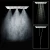 Import OEM square stainless steel ceiling shower head from China