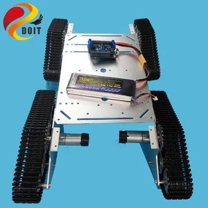 Official DOIT 4wd RC Metal Tank Chassis Crawler Tracked vehicle Driving Wheel Chain Car Vehicle Mobile Platform