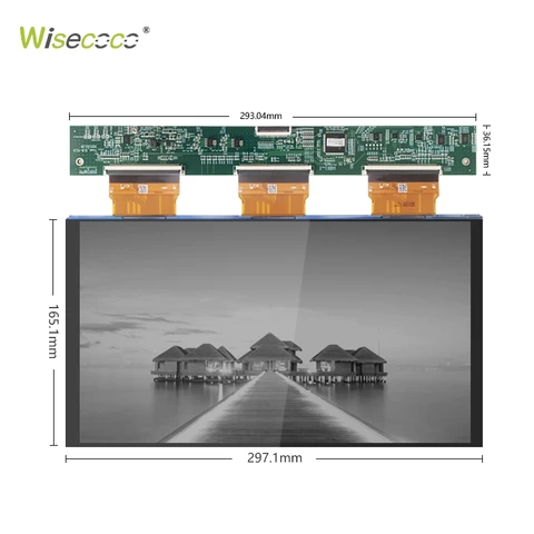 Open cell 12.8 inch 5K Monochrome LCD Screen Display Panel  Resin 3D Printer 5448*3064 MONO Screen