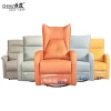 Orange technology fabric manual recliner 360 degree swivel cinema chair home theater recliner chair