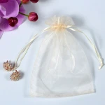 Organza Material and Screen Printing Surface Handling perfume pouch