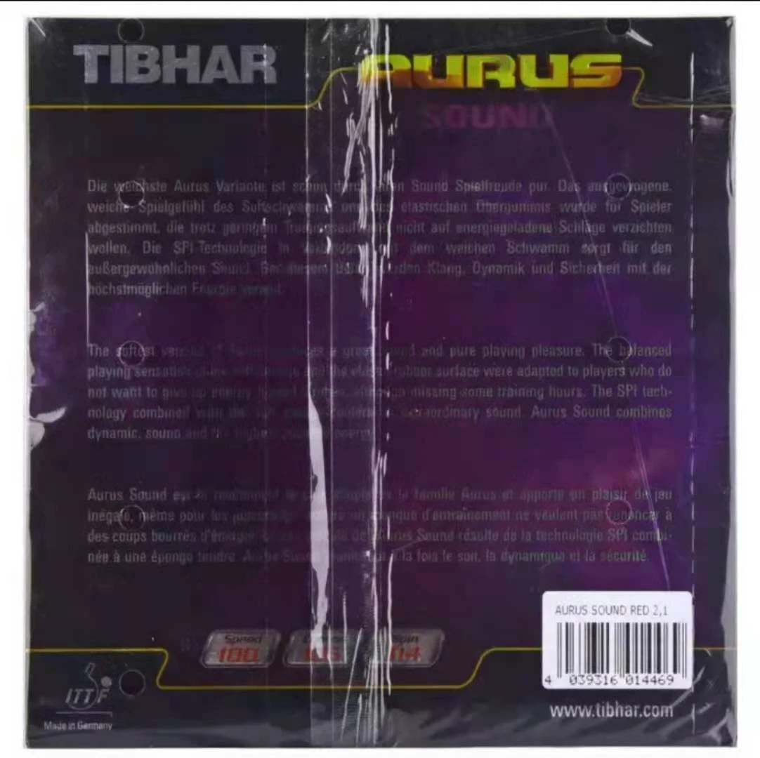 Original Tibhar AURUS sound table tennis rubber professional table tennis rubber