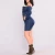 Import OSS-18331 Long sleeves washing denim button down mini bodycon club dress from China