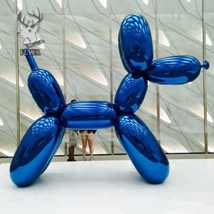 Outdoor decoration large stainless steel balloon dog sculpture