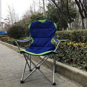 Outdoor folding chair for camping beach fishing with padded filling