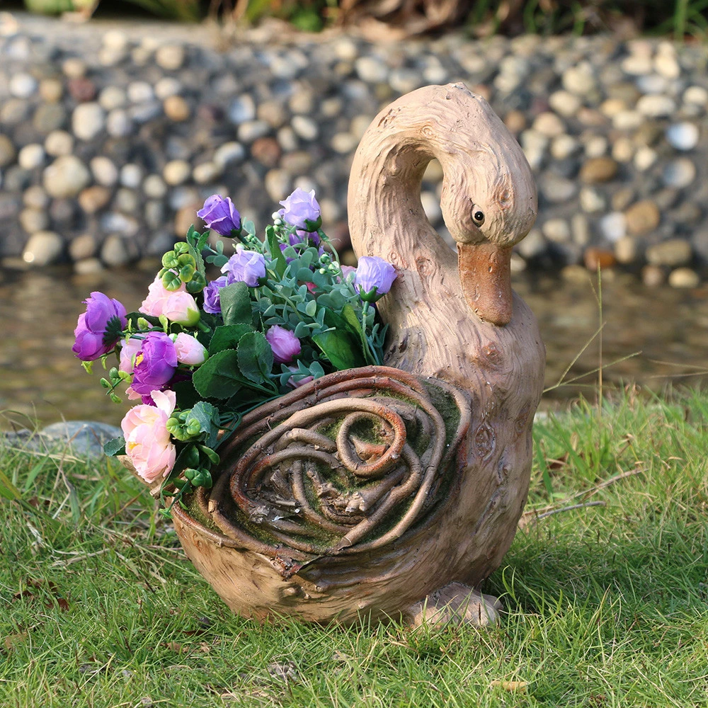 Outdoor garden resin animal shape tortoise flower pots &amp; planters