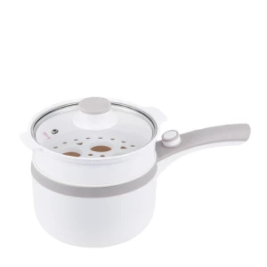 Outdoor Mini Multi-function Electric Cooking Pot Non Stick Frying Pan Hot Pot 220V Ceramic Coating Cooking Pot