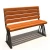 Import Outdoor park flat bench Patio Benches from China