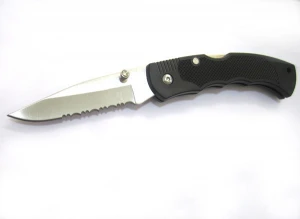 Outdoor plastic handle folding knife