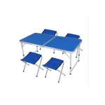 outdoor plastic portable picnic folding table of aluminum