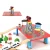 Import Overpass Wooden Train Play set City Train Rail Set 88 Pcs Complete City Themed Wooden Rail Toy Set for Toddlers with Passenger from China