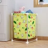 oxford fabric laundry hamper save space and easy assemble cloth laundry basket bag