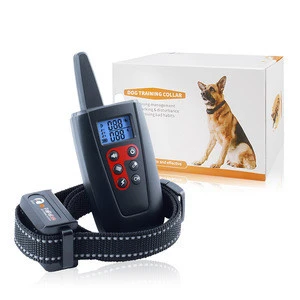 PaiPaitek 1000m range IP67 waterproof collar electric dog shock training collar with Remote Pet Collar Training dog