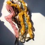 PeiChi NONE-GAP acrylic resin acetate high quality and strong shoulder strap hand bag chain accessories parts