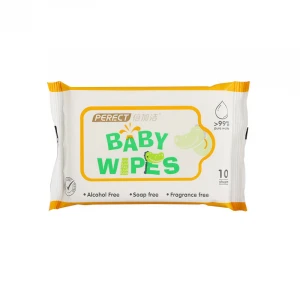 PERFCT 99% pure water fragrance free baby wipes flushable wet wipes for baby making by automatic machine
