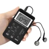 Personal AM FM Pocket Radio Portable Digital Tuning Stereo Radio with Earphone and Rechargeable Battery for Walk