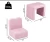 Import Pink Kids Sofa Couch Children Living Room Furniture Armrest Chair Soft Flannel w/Pillow from China