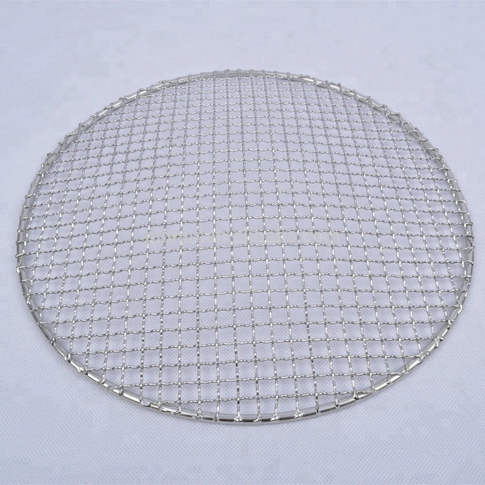 PINNIU 304 korean barbecue shop stainless steel 29.5cm  33cm bbq grill grates wire mesh for restaurant