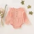 Import Plain baby fall ruffle romper linen baby romper manufacturer made in China from China
