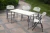 Import plastic outdoor furniture Length 4ft Outdoor Folding Plastic Rectangular Table  used for picnic party camping from China