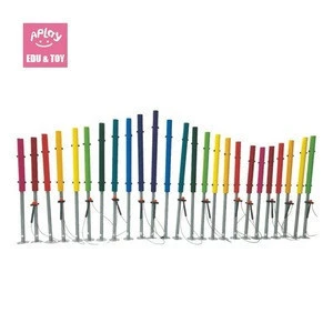 Playground lyra lyre piano kids outdoor upright vertical type metal aluminium alloy percussion instrument toys