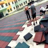 Playground safe rubber floor with high elasticity
