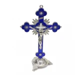 Plum metal cross Jesus Christ bitter church icon decoration office, household religious supplies