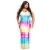 Import Plus Size Tie Dyed Short Sleeve Women Dress Long African Loose Fit Women Clothing   XY6366 from China