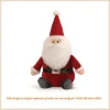 Plush Santa Claus Toys with Glasses/ Stuffed Christmas Gift Toys for Children