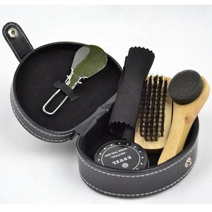 Popular black box shoe polish set for gift