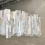 Popular Cheap Natural Stacked Slate Cultured Stone Background Wall Cladding Sheet