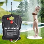 Popular portable outdoor camping shower bag foldable high capacity water storage bag hiking climbing handing shower bag