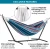 Import Portable 2 person outdoor camping foldable cotton hammock with stand from China