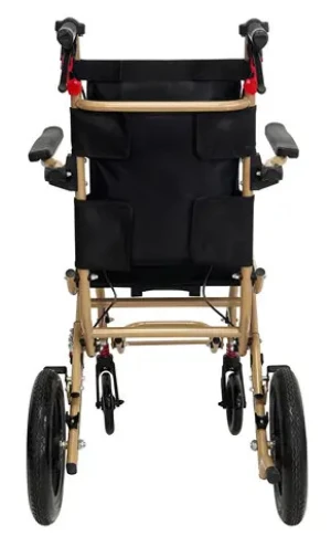 Portable Lightweight Travel Wheel Chair For disabled People Functional manual folding commode wheelchair with reclining backrest