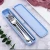 Import Portable reusable 18/10 silverware travel camping picnic flatware 304 stainless steel cutlery set with pouch in case from China