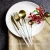 Import Portugal Style Cutlery White And Gold Metal Plated Spoons Knives Forks Stainless Steel Gold Silverware from China