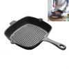 Pre-Seasoned Cast Iron Grill Pan With Assist Handle, 10 inch