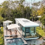 Prefab House Modular Space Capsule House Home/Hotel Space Capsule Home Prefabricated House Mobile House Container House Capsule House for Resort