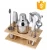 Import Premium 10-Piece Bar Tool Stainless Steel Cocktail Shaker Set of Mixology Bartender Kit Stand from China