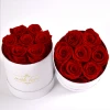 Preserved Eternal Real Handmade Roses 5-6cm  Long Lasting Eternal Stabilized Flower Head Preserved Red Roses In Box