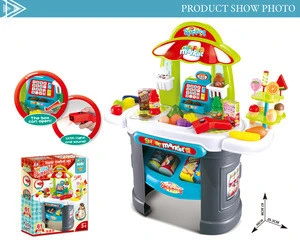 pretend play sales station kid learning supermarket toys