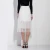 Import Pretty Steps White Elegant Mesh Pleated Lace Long Ladies Skirt from China